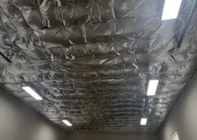 Pinned Batts With Radiant Barrier Insulation